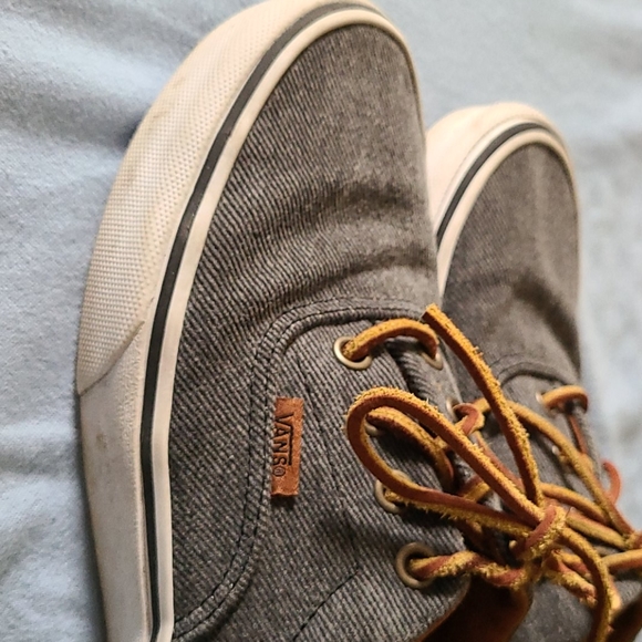 Denim and leather Vans - Picture 3 of 4